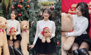 Hoa khôi Tài sắc Việt Nam 2024 lan tỏa thông điệp ‘Noel hạnh phúc’ trong bộ ảnh năm nay