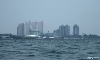 Vùng biển phía bắc thủ đô Jakarta, Indonesia. (Ảnh: CNA)