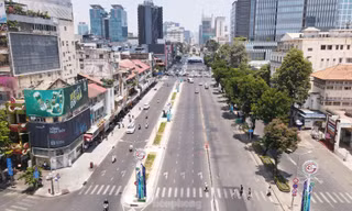 Một đoạn đường trung tâm TPHCM cấm xe lưu thông trên làn ô tô trong 9 ngày 