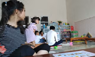 Một tụ điểm từng là nơi tuyên truyền Hội Thánh Đức Chúa Trời trái phép ở thị trấn Phát Diệm, Kim Sơn, Ninh Bình. Ảnh: Minh Đức.