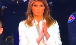 Bà Melania tại trụ sở quốc hội Mỹ.