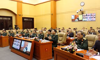 Các đại biểu tham dự hội nghị. Ảnh: Công thông tin điện tử Bộ quốc phòng