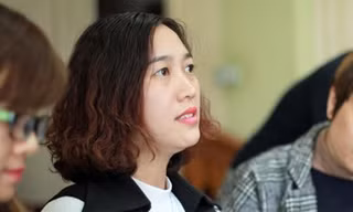 Cô Trần Thị Thu Nhung, giáo viên chủ nhiệm lớp cháu Kiên là một trong những giáo viên tố cáo cô Hiệu trưởng gian dối
