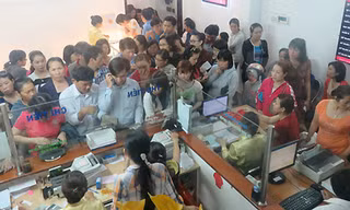 Cảnh xếp hàng mua vàng ngày Thần tài thường xuyên xảy ra nhiều năm gần đây. Ảnh: PV