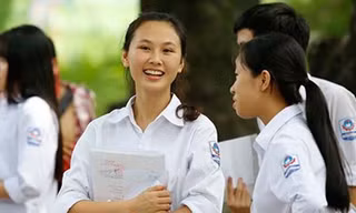 Thí sinh dự thi kì thi THPT quốc gia 2017. Ảnh: Hà Nội