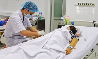 Bệnh nhân Nguyễn Thị Đ. đang điều trị tại khoa Hồi sức Tích cực chống độc.