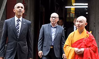 Ba tuần chuẩn bị cho 10 phút đón ông Obama ở chùa Ngọc Hoàng
