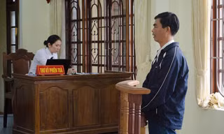 Bị cáo Nguyễn Đức Đạo tại phiên tòa.