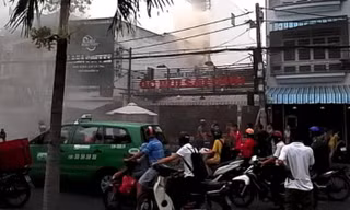 Hiện trường vụ cháy.