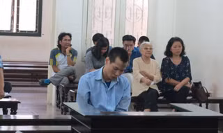 Bị cáo Hồ Thanh Hiếu tại tòa.