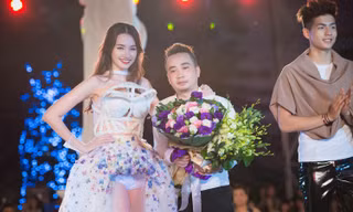 Trúc Diễm diện váy hoa cắt xẻ táo bạo làm vedette.