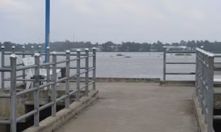Hiện trường nơi em P. đuối nước.
