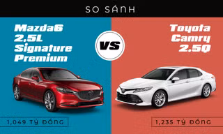 Sedan phân khúc D: Song đấu Toyota Camry và Mazda 6