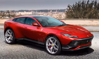 Hình ảnh mới về SUV đầu tiên của Ferrari. Ảnh: Auto Express