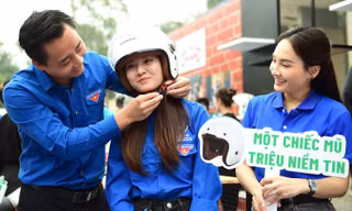 Diễn viên Bảo Thanh cùng tuổi trẻ Thủ đô lan tỏa 'giao thông xanh'