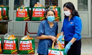 Những Túi quà an sinh được T.Ư Đoàn kêu gọi cộng đồng chung tay ủng hộ để được trao cho 1 triệu người