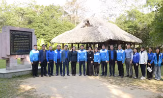 Đoàn công tác T.Ư Đoàn thăm 'địa chỉ đỏ' Tân Trào trong Ngày thanh niên cùng hành động