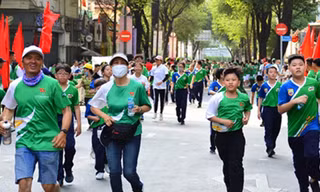Đông đảo học sinh tại TPHCM tham gia hưởng ứng Ngày chạy Olympic vì sức khỏe toàn dân năm 2021