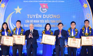 Vinh danh 94 cán bộ Đoàn tiêu biểu toàn quốc 2022