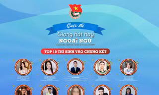10 thí sinh vào chung kết toàn quốc giọng hát hay ngoại ngữ dành cho cán bộ Đoàn, Hội, Đội