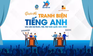 16 đội vào vòng Bán kết cuộc thi Tranh biện tiếng Anh dành cho cán bộ Đoàn, Hội, Đội toàn quốc 
