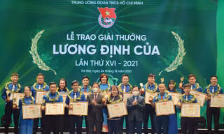 Vinh danh 57 nhà nông trẻ đoạt giải thưởng Lương Định Của năm 2021
