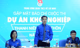 Anh Ngô Văn Cương phát biểu tại chương trình. Ảnh: Dương Triều