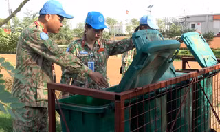 Nữ đại uý công binh Việt Nam lan toả màu xanh ở phái bộ UNISFA