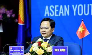 Anh Nguyễn Anh Tuấn dự và phát biểu tại chương trình. Ảnh: Xuân Tùng