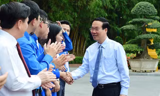 Chủ tịch nước Võ Văn Thưởng gặp mặt 75 thanh niên tiên tiến làm theo lời Bác 