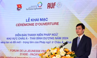 Bí thư thứ nhất T.Ư Đoàn Bùi Quang Huy: Cơ hội trao đổi kinh nghiệm việc làm, khởi nghiệp trong môi trường Pháp ngữ