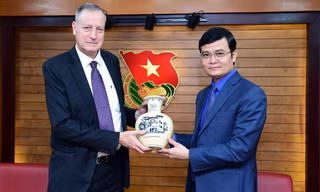Bí thư thứ nhất T.Ư Đoàn Bùi Quang Huy tiếp Đại sứ đặc mệnh toàn quyền Israel