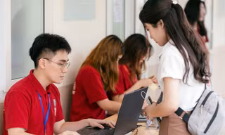Cuộc thi hùng biện thu hút nhiều bạn trẻ tham gia. Ảnh; BTC