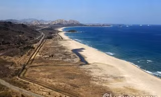 Thị trấn biển Goseong. Ảnh: Yonhap