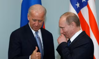 Hai ông Putin - Biden. Ảnh: AP