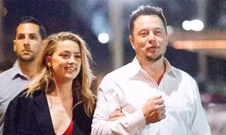 Elon Musk thăm Amber Heard tại phim trường "Aquaman". Ảnh: Backgrid.