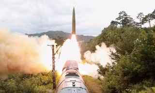 Hình ảnh vệ vụ thử mới nhất của Triều Tiên. Ảnh: KCNA