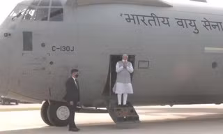 Thủ tướng Narendra Modi tham dự lễ khánh thành đường cao tốc Purvanchal ngày 16/11. Ảnh chụp màn hình