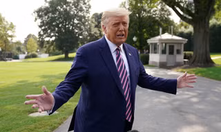 Tổng thống Mỹ Trump. Ảnh: Reuters
