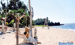 Du khách hòa mình vào thiên nhiên bên khu homestay nằm bên bờ biển xinh đẹp ở đảo Bé.