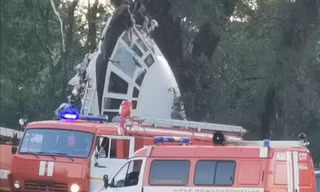 Máy bay vận tải quân sự rơi ở Nga