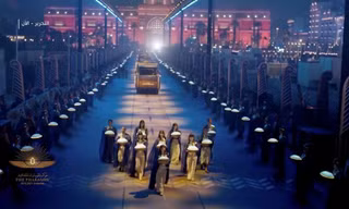 22 xác ướp pharaoh 'diễu hành' trong đêm qua thủ đô Ai Cập
