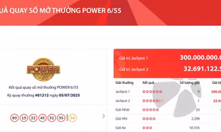 Vé số trúng độc đắc Vietlott gần 33 tỷ đồng được bán ra ở TPHCM 