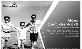 Vietcombank ưu đãi các chủ thẻ nhân dịp 2/9