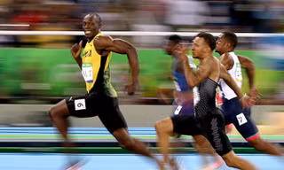 Với nước rút thần tốc, Usain Bolt vẫn không có đối thủ trên đường chạy 100m. Ảnh: GETTY IMAGES.
