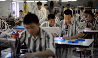 Các phạm nhân trong Trại giam Yên Hạ tham gia lao động cải tạo. Ảnh: Xuân Tùng.