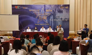 Họp báo đánh dấu sự trở lại của Giai điệu Tự hào, sẽ lên sóng tối thứ Bảy cuối cùng hàng tháng trên VTV1. Ảnh: BTC.