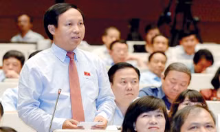 Phó Chủ nhiệm Ủy ban Đối ngoại của Quốc hội Ngô Đức Mạnh đề nghị quy định trách nhiệm của hội đồng thẩm định khi để công nghệ lạc hậu, gây ô nhiễm môi trường vào Việt Nam. Ảnh : Như Ý.