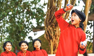 Hát xoan Phú Thọ. Ảnh: Nguyễn Á.