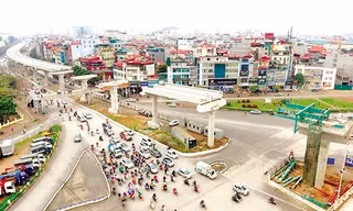Do được “xốc” lại thi công, tiến độ dự án đang được đẩy lên, riêng đoạn tuyến đi trên cao từ Nhổn về Cầu Giấy sẽ xong trong tháng 12/2018.